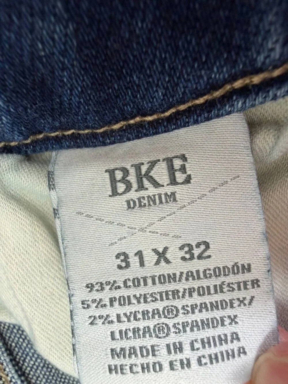 BKE Parker Jeans Women's 31X32 High Rise Straight Fit Stretch Denim Y2K Buckle